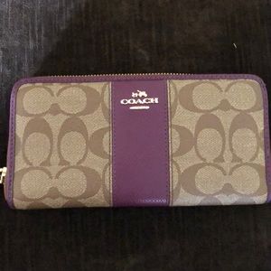 Coach leather wallet